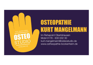 Osteopathie Kurt Mangelmann